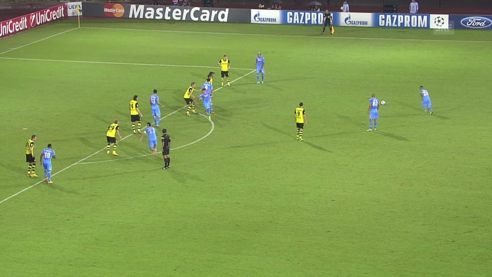 Das «Hinspiel»: Napoli - BVB vom 18. September