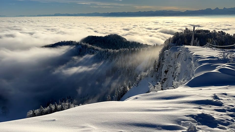 Nebelmeer von Röti/SO im Jura aus eingefangen, 7. Dezember, Karl Schuler
