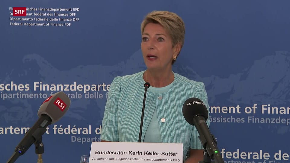 Karin Keller-Sutter informiert über die Rückzahlung der Garantien für die UBS