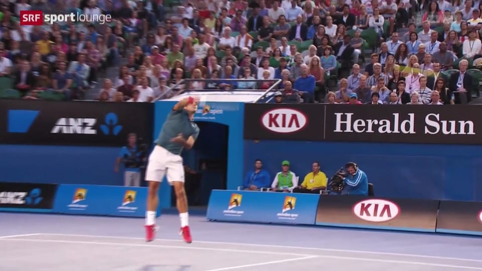 Zusammenfassung Federer - Tsonga («sportlounge», 20.1.14) 