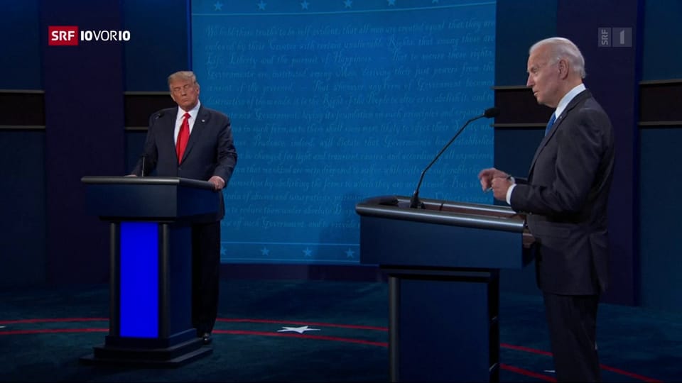 Aus dem Archiv: Letzte TV-Debatte zwischen Trump und Biden