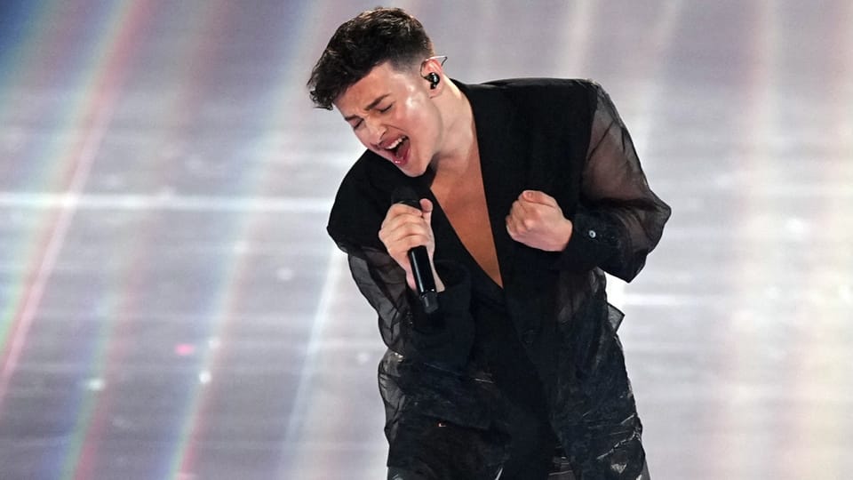 Remo Forrers Auftritt im Finale des Eurovision Song Contest 2023