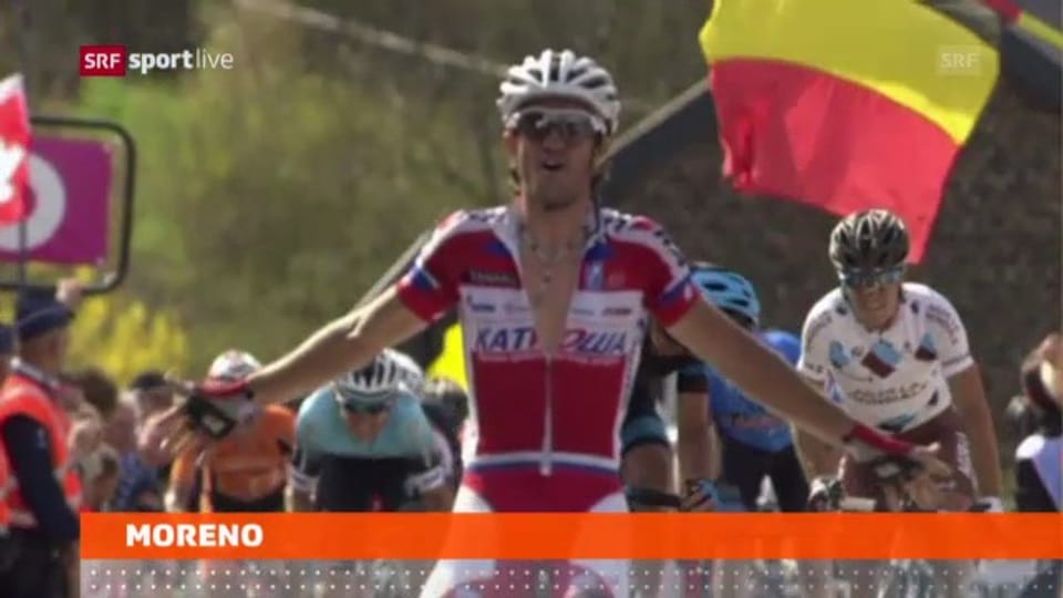 Moreno gewinnt Flèche Wallonne