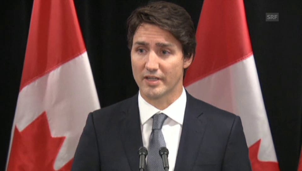 Premier Trudeau äussert sein Mitgefühl (engl. Originalton)
