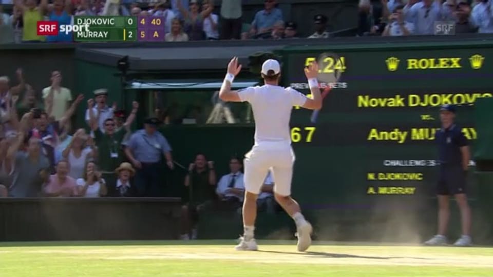 Tennis: Wimbledon-Final Murray - Djokovic («sportpanorama»)