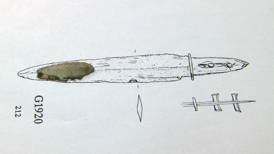 Dolch von Muhen: Aufgrund eines Fragments konnte man die ganze Waffe rekonstruieren