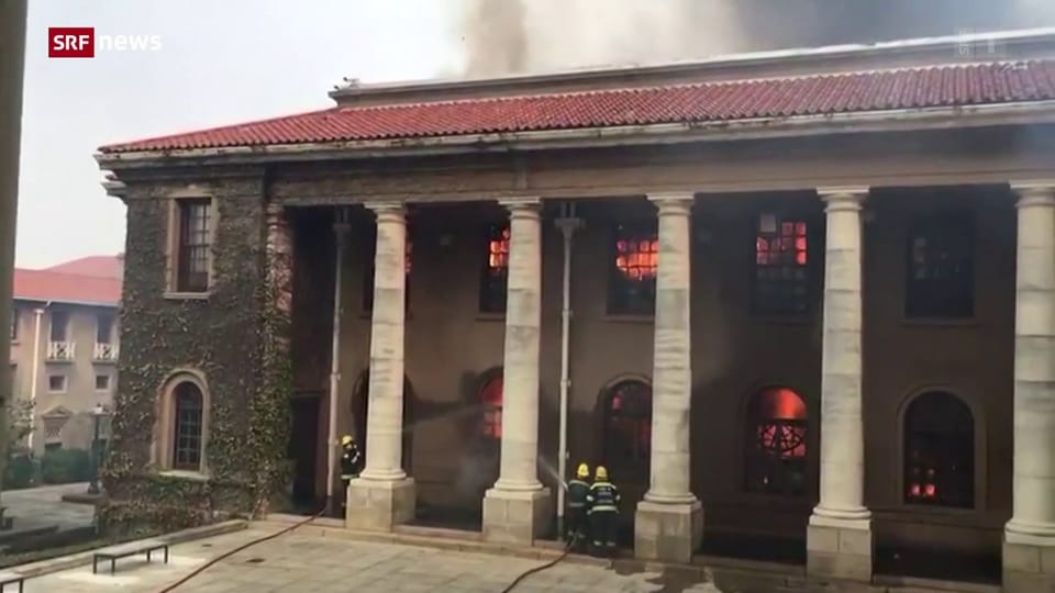 Feuer in Kapstadt
