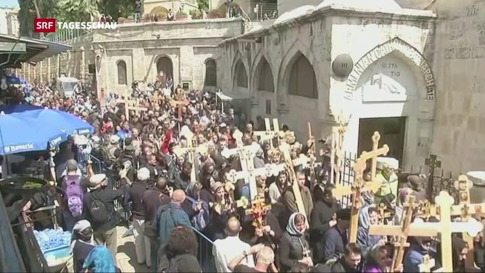 Prozessionen über die Via Dolorosa