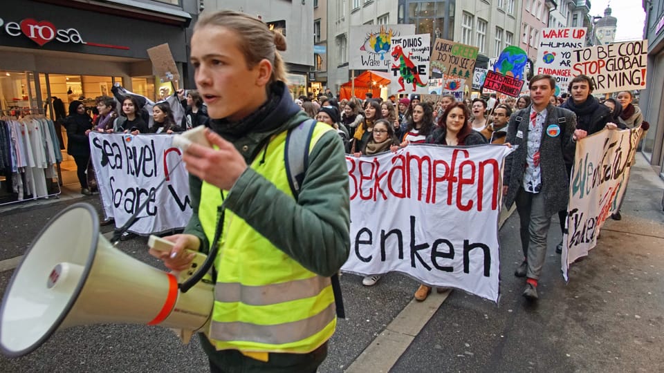 Klima-Demonstration in St. Gallen