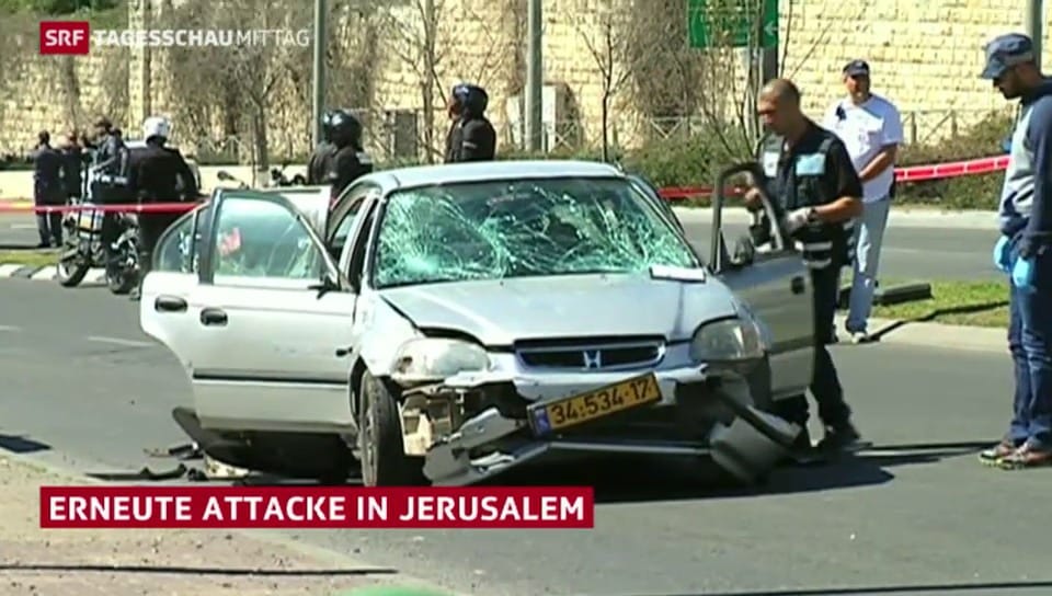 Auto-Rammfahrt in Jerusalem