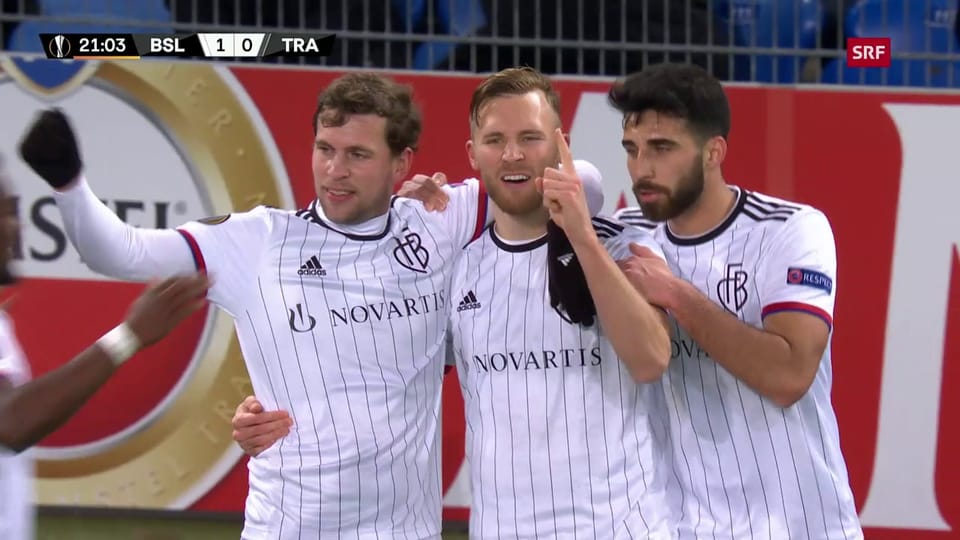 Widmer schiesst Basel mit 1:0 in Führung