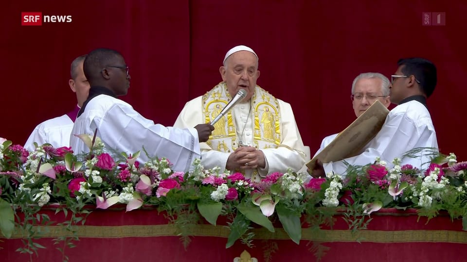 Ostern: Papst Franziskus ruft zum Frieden auf