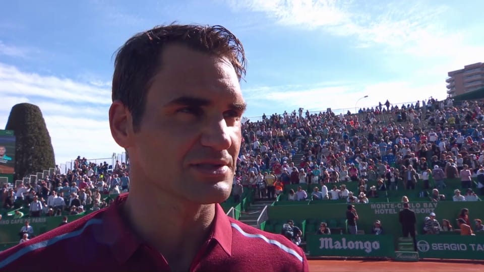 Federer nach seinem Auftaktsieg im Interview