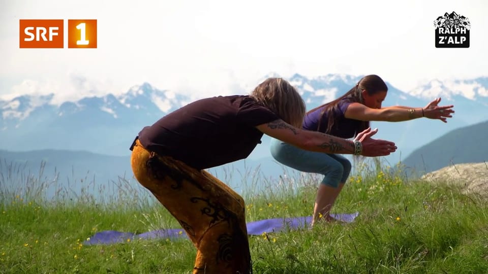 Innovation auf der Alp: Yoga-Lektionen
