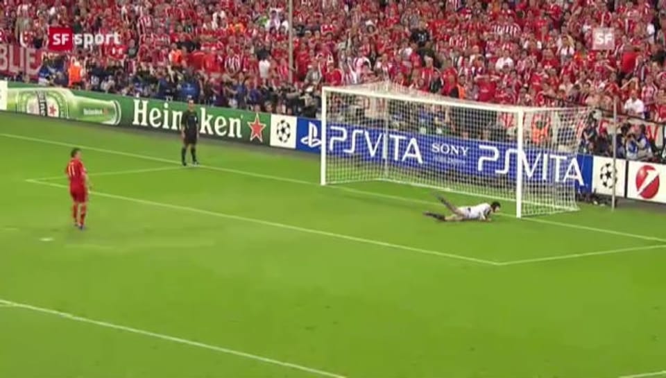 Archiv: Cech hält im CL-Final 2012 gegen die Bayern 3 Elfmeter