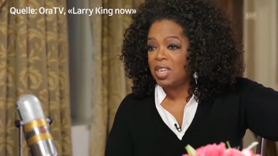 Oprah Winfrey spricht bei Larry King über ihr Shopping-Erlebnis in Zürich
