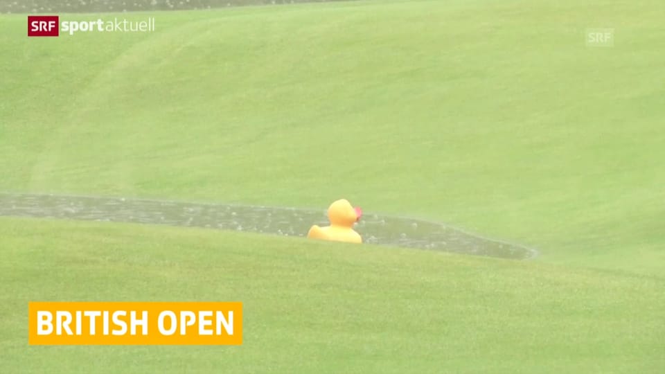 Golf: British Open, 2. Runde wegen Regen verzögert