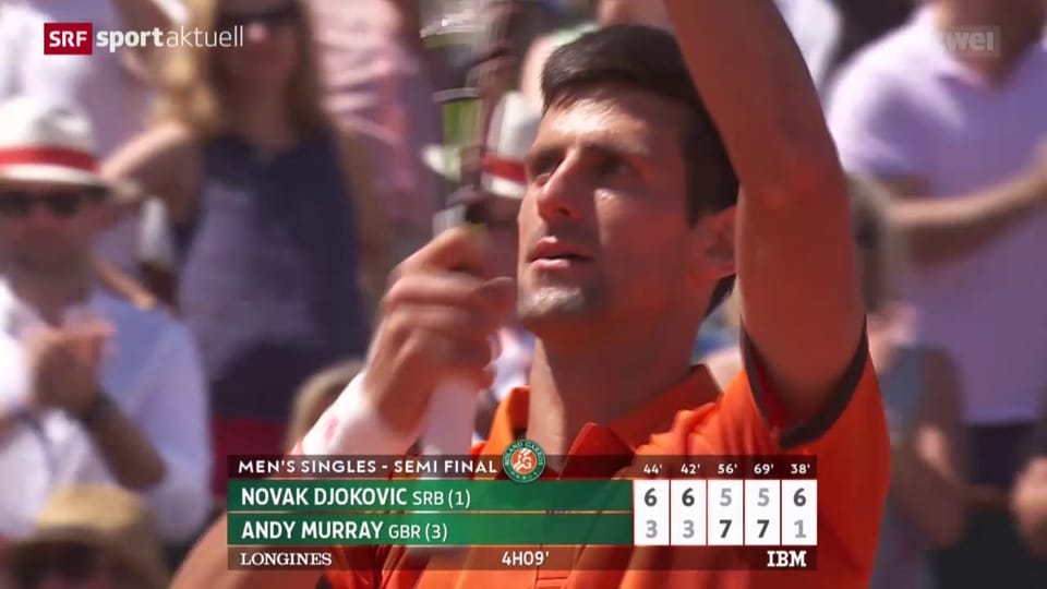Die Fortsetzung des Spiels Djokovic - Murray