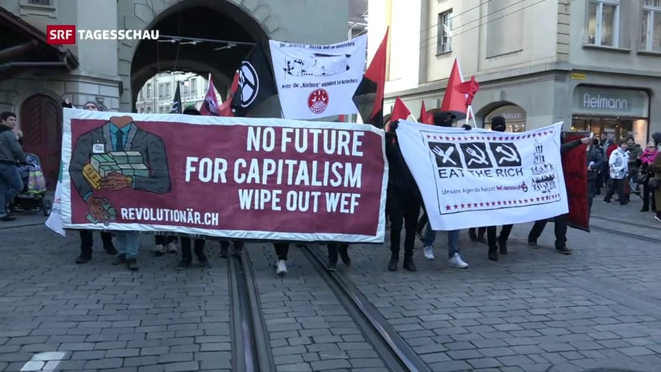 Anti-WEF-Demo in Bern