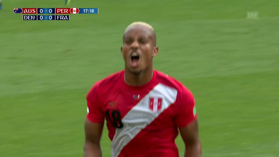 Carrillo erzielt das erste Tor Perus an der WM