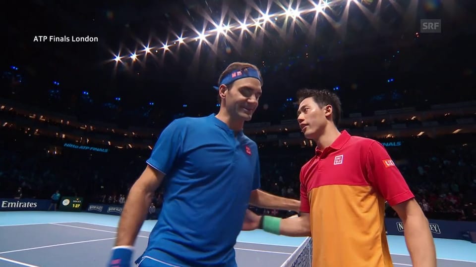 Die Live-Highlights bei Federer-Nishikori