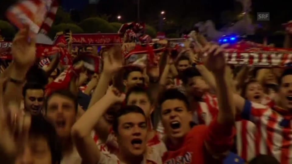 Tausende Atletico-Fans feiern den Meistertitel