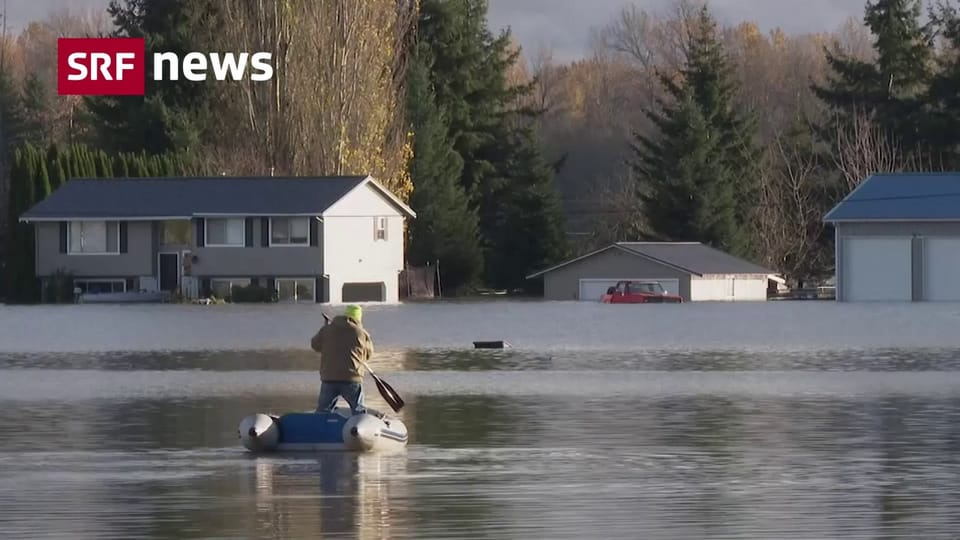 Region um Vancouver: Hochwasser und Schlammlawinen wegen Dauerregen
