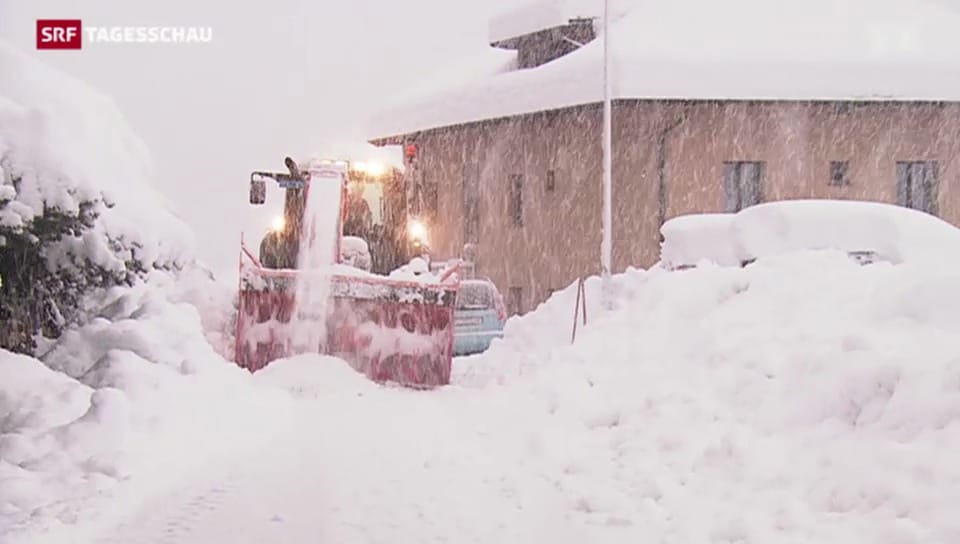 Schneefall sorgt für Chaos in der Schweiz