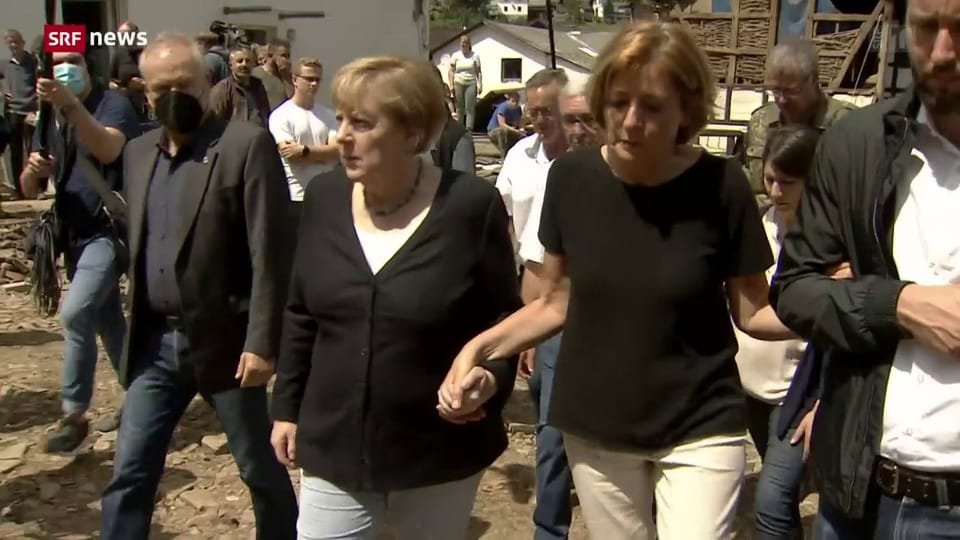 Merkel im Katastrophengebiet
