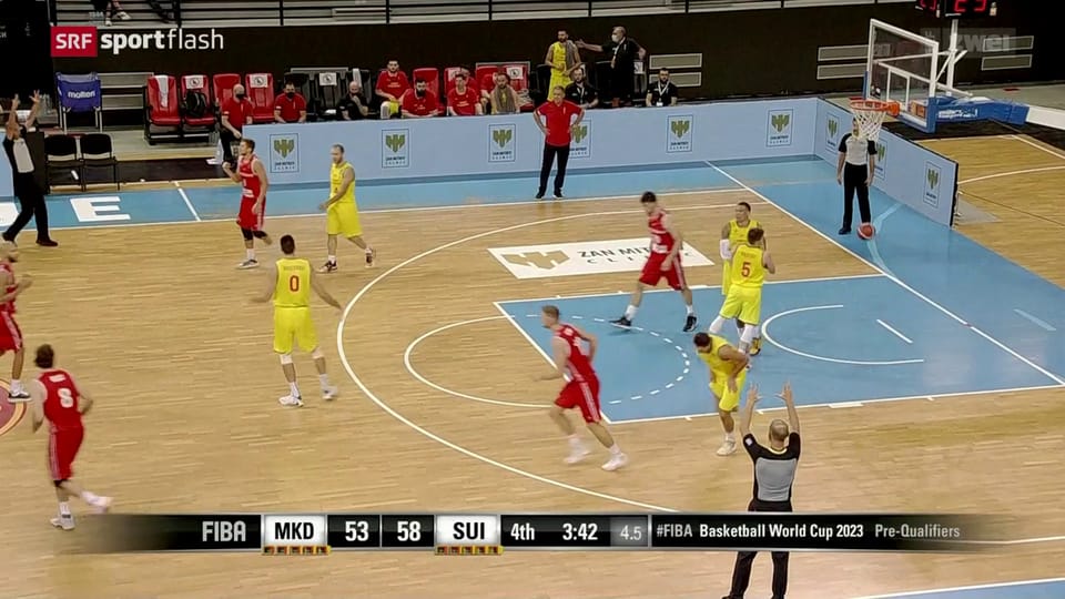 Schweizer Basketballer schlagen Nordmazedonien