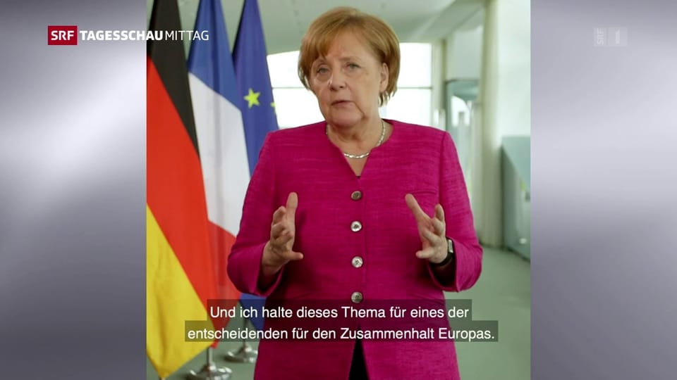 Merkel: «Es ist eine europäische Herausforderung»