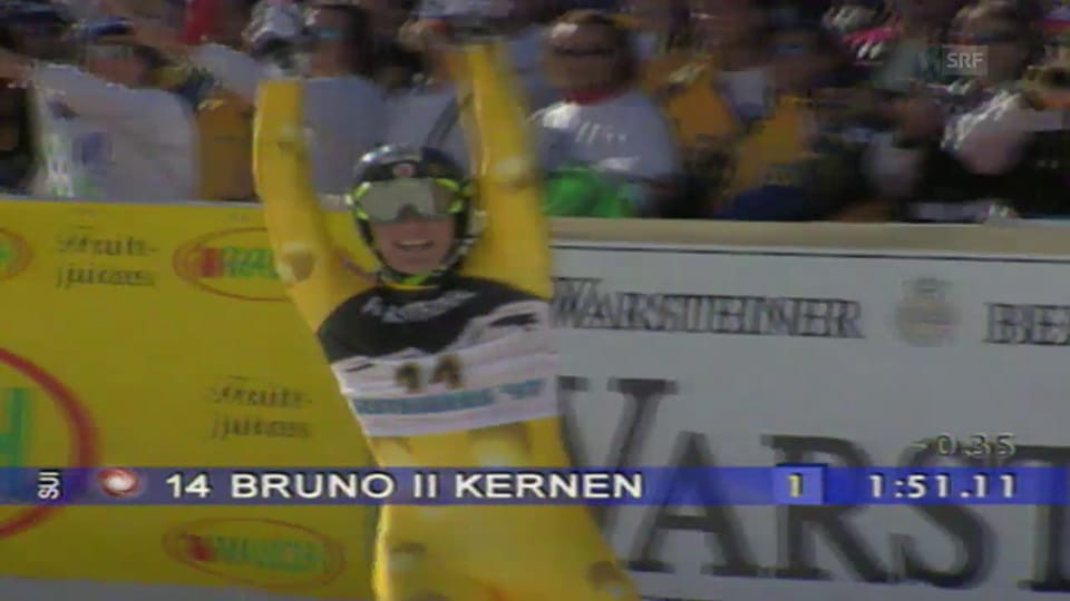 1997: Bruno Kernen triumphiert in Sestriere