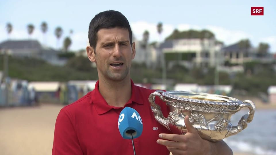 Djokovic am Tag nach dem Australian-Open-Triumph