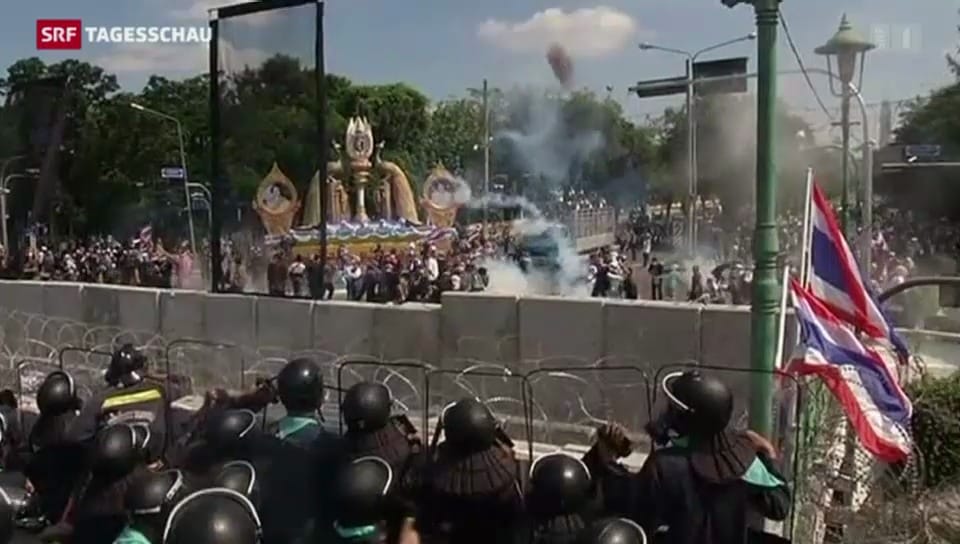 Gewalt bei thailändischen Protesten