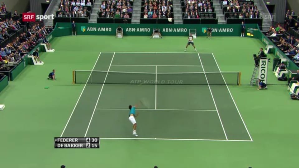 Tennis: Spielbericht Federer - De Bakker