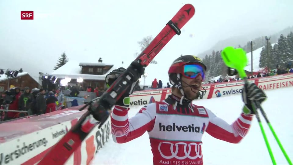 Aus dem Archiv: Hirscher gewinnt den Slalom 2019 in Adelboden