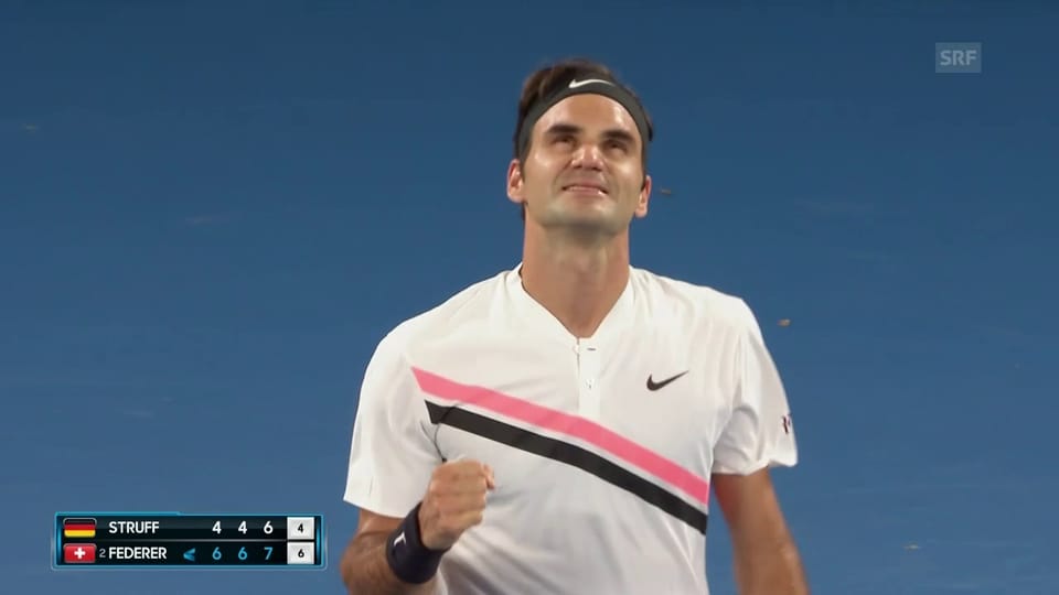 Federers Sieg über Struff an den Australian Open