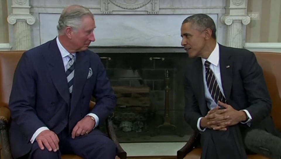 Barack Obama klagt Prinz Charles sein Leid