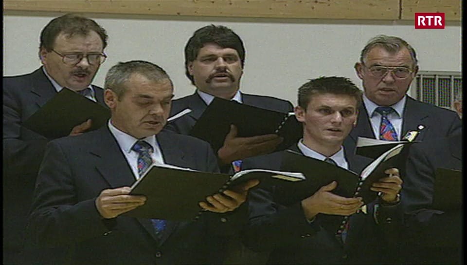 Chor viril Savognin a la Festa da chant Samedan 1999