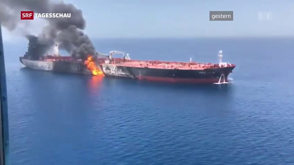 Aus dem Archiv: Angriffe auf Öltanker in der Strasse von Hormus