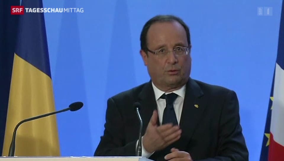 Frankreichs Präsident kündigt Unterstützung für Rebellen an.