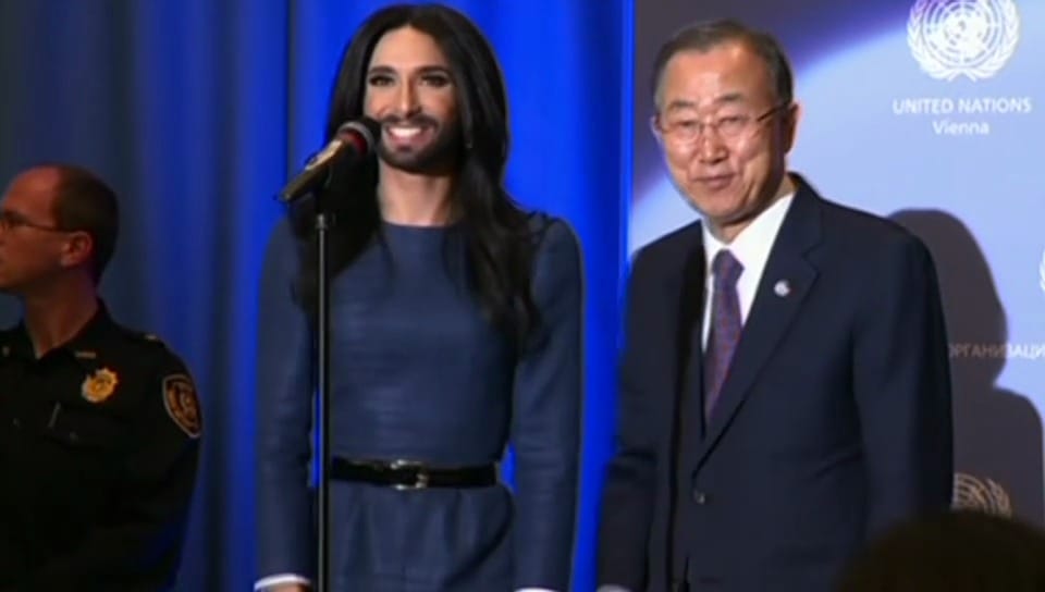 Conchita Wurst verzaubert die UN (unkomm.)