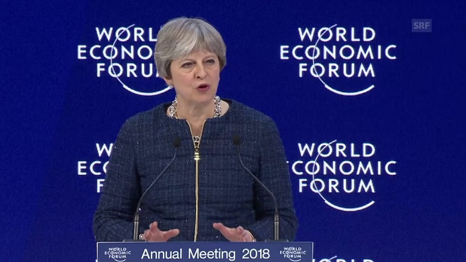 Britische Premierministerin May mahnt Freihandel an