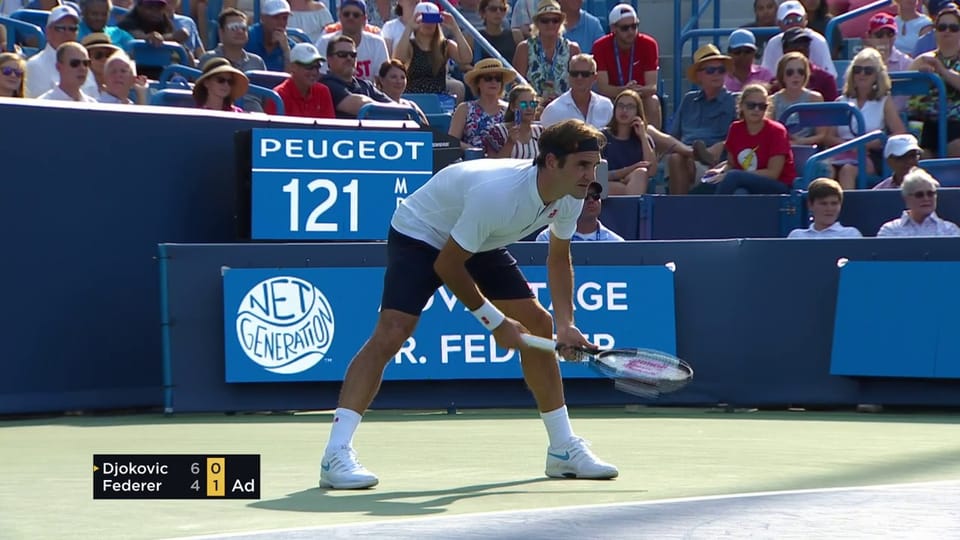 Federer kann Djokovic nicht fordern