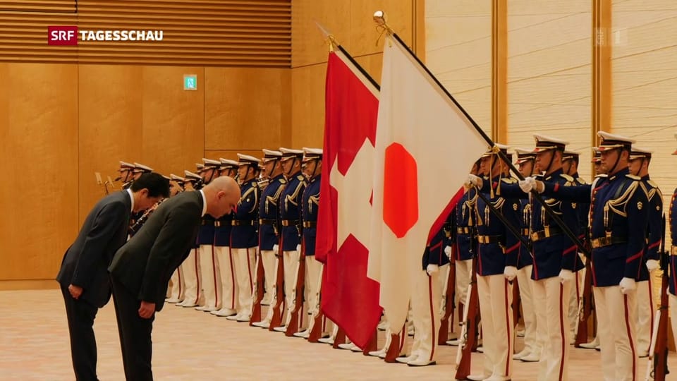 Berset zu Besuch bei Japans Premierminister Abe