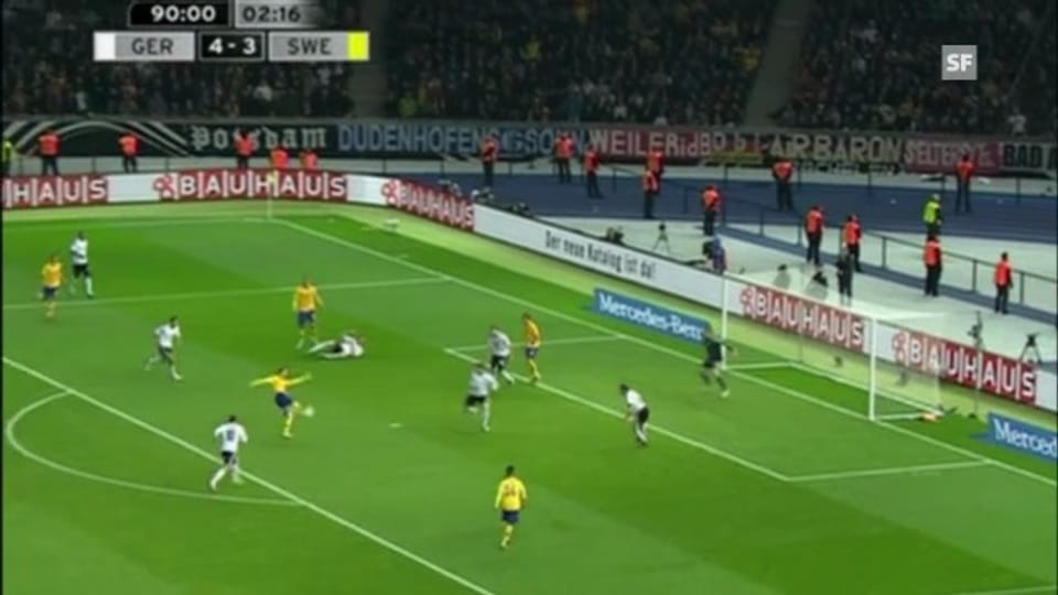 4:4 bei Deutschland - Schweden («sportaktuell» vom 17.10.2012) 