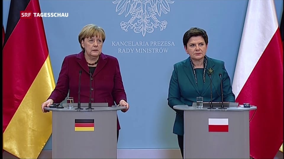 Bundeskanzlerin Angela Merkel besucht Polen