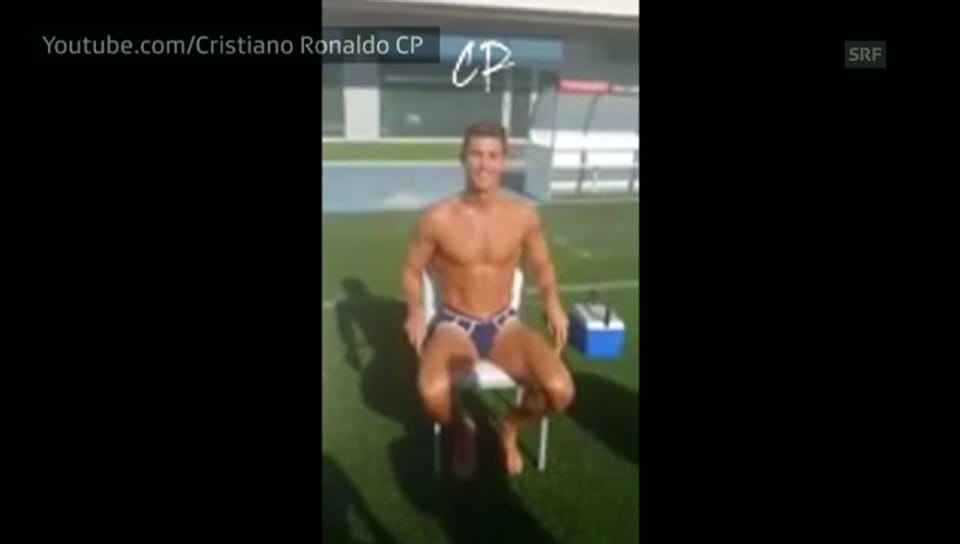 Cristiano Ronaldos Ice Bucket Challenge (Englischer Originalton)