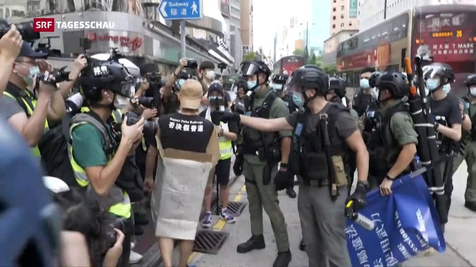 Trotz Sicherheitsgesetz wieder Demonstrationen in Hongkong