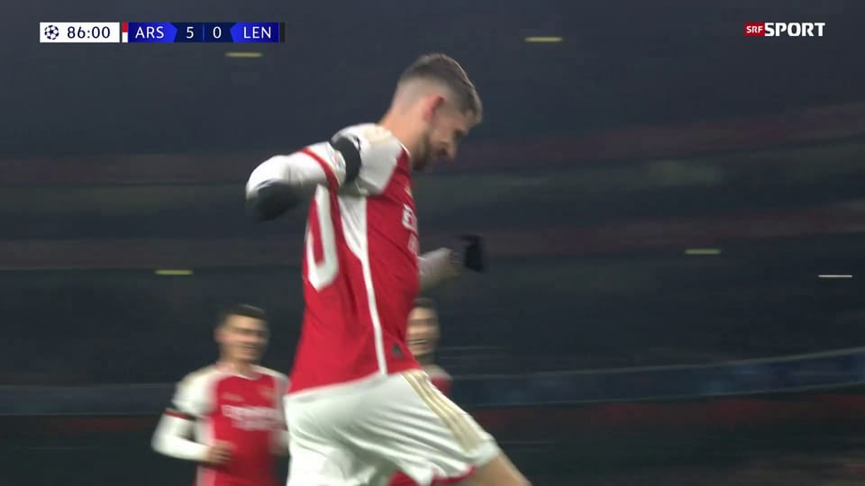 Archiv: Arsenal kantert Lens in der CL-Gruppenphase 6:0 nieder